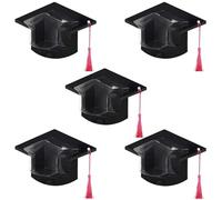 2026 Graduation Cap Candy Cards Decorations, Graduations Candy Dome Greeting Card Gift with Tassel Chocolate Box, Candy Holder for Friends, Students, Teachers School Party Favors(5PCS)