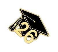 2026 Graduation Cap Metal Brooch Pin - Eco-Friendly Bachelor Hat Commemorative Badge | Student Souvenir & Accessory Decor Gift