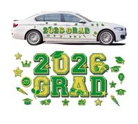 2026 Graduation Car Decoration Magnet, Twenty-Four Pieces of Reusable Magnetic Sticker | Magnet for Car Vehicle - For Graduation Party The Exterior Automobile And Fridge And G Door
