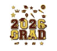 2026 Graduation Car Magnet Decoration Twenty-Four Pieces Magnetic
