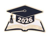 2026 Graduation Enameled Alloy Brooch Pin for Students Celebrating Academic Success Graduation Corsage