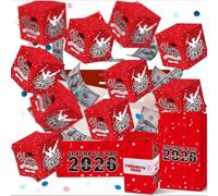 2026 Graduation Explosion Pop Gift Box - Surprise Bounce Cash Box Grad Party Gift Bag Set, 20 Pcs Graduation Surprise Pop Up Gift Box Explosion for Money, Grad Money Bank Party Supply (12-Layer, Red)
