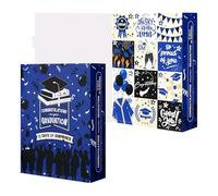 2026 Graduation Gift Box Countdown Calendar Gift Box, Empty 12 Days Unique Celebration Gift Box for Graduates, Countdown to Graduation Day, for Students, Teachers, Friends (Blue)