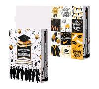 2026 Graduation Gift Box Countdown Calendar Gift Box, Empty 12 Days Unique Celebration Gift Box for Graduates, Countdown to Graduation Day, for Students, Teachers, Friends (Black)