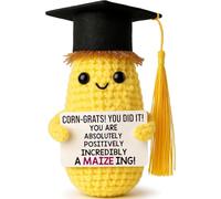 2026 Graduation Gift for Her Him - Congrats Gift for College Graduates,Masters Degree，High School， Nurses, Friends - Funny Emotional Positive Support Crochet Corn Keepsake, Graduation Party