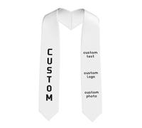 2026 Graduation Sash Personalised Your Design Honor Stole Customised Text Picture for University School Ceremony Gift Unisex