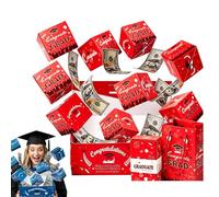 2026 Graduation Surprise Explosion Gift Box, Bouncy Red Envelope Box, Pop up Cash Money Holder, Creative Memorable Graduation Gift, DIY Card Candy Confetti for Birthday Anniversary (Red, 18BOXES)