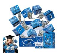 2026 Graduation Surprise Explosion Gift Box, Bouncy Red Envelope Box, Pop up Cash Money Holder, Creative Memorable Graduation Gift, DIY Card Candy Confetti for Birthday Anniversary (Blue, 30BOXES)