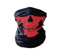 2026 Halloween Decorative Multifunctional Skeleton Head Scarf for Cycling Skiing Motorcycling - Seamless Stretchy Scarf as Face Mask Warm Outdoor Cover for Men Women Ideal