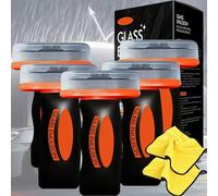 2026 Hand-Held Glass Emulsion Cleaner, Glass Guard Windscreen Cleaner, Automotive Handheld Oil Film Cream, Easy-to-Use Oil-Film Remover for Glasses Surfaces, Improves Visibility & Safe Driving (5Pcs)