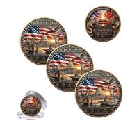 2026 Handshake that Shook the World Challenge Coin, Limited Edition Double Sided Commemorative Coin with Dragon & Eagle Design, Gift for History Enthusiasts and Patriotic Americans (3PCS)