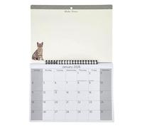 2026 Hanging Wiro Memo Board Wall Calendar Family Organiser With Pen - CAT (Design No. 10)