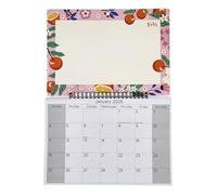 2026 Hanging Wiro Memo Board Wall Calendar Family Organiser With Pen - ORANGE (Design No. 1)