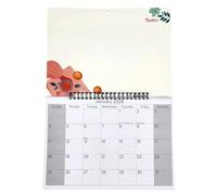 2026 Hanging Wiro Memo Board Wipe Off Pen Planner Wall Calendar, Family Organiser, Spiral Month to View (Cookies)