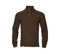 2026 Harkila Mens Vincent Merino Half Zip Pullover - Demitasse Brown