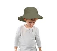 2026 Head Circumference Children's Sun Hat Baby Outdoor Basin Hat Beach Hat Fisherman Hat Army Green