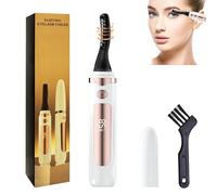 2026 Heated Eyelash Curler with LED Display, 3 Temperature Settings-White