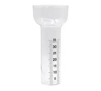 2026 High-Quality Rain Gauge with Precise Measuring Scale for Exact Rainfall Measurement Outdoor (White1, 17.5 cm)