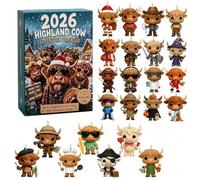 2026 Highland Cow Advent Calendar, 3D Christmas 24-Day Countdown (C#)