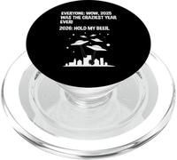 2026 Hold My Beer Funny Alien Invasion Sci-Fi PopSockets PopGrip for MagSafe