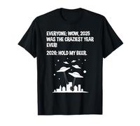 2026 Hold My Beer Funny Alien Invasion Sci-Fi T-Shirt