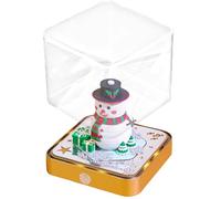 2026 Holiday Snowman Panoramic Paper Calendar Battery Power LED Light Festival Home Office Decoration Christmas Snowman Papercut Calendar