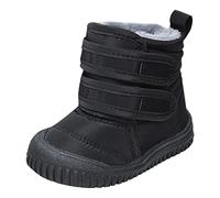 2026 Hook Loop Low Cut Boots Waterproof Fabric Snow Boots Kids Winter Shoes Girls Boys Outdoor Boots, black, 5/6 UK Child