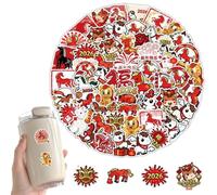 2026 Horse Chinese New Year Stickers, 61pcs Horse Chinese Zodiac Stickers, Luna New Year Sticker, Waterproof Animal Zodiac Decal Decoration for Water Bottles, Laptops, Books, Skateboard