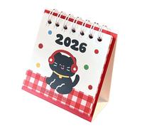 2026 Horse Desk Calendar Small Portablily Monthly Planner Friendly Paper Home Office Decoration Recyclable Family Use Compacts Anniversary Theme