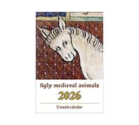 2026 Horse Wall Calendar, Elegant Artwork, Large Monthly Grid for Living Room, Bedroom, Hallway, Decorative Wall Decoration with Absorbent Surface (Clear, 28 cm)