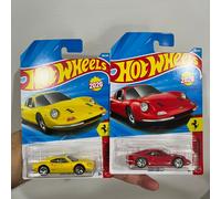 2026 Hot Wheels Case G Ferrari Dino 206 GT JJH56 Red and Yellow Combo Long Card