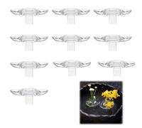 2026 Hydroponic Floating Flower Holder, 10Pcs Flower Frog Grid Bouquet Stem Holder for DIY Vase Flowers Arrangement, Floral Ikebana Stem Holder Supplies For Vases Bouquets Diy Home Decor (Small)