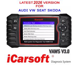 2026 iCARSOFT VAWS V3.0 - FOR AUDI VW SEAT SKODA BENTLEY DIAGNOSTIC SCANNER TOOL