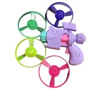 2026 Improved Flying Disc Cat Toy Set 2025, Interactive Flight Disc Cat Toy for Enrichment, Pet Tracks, Flying Saucer Toy for Training (Purple, One Size)