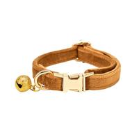 2026 Individually Engraved Cat Collar with Removable Bow Tie, Adjustable Yarn Collar (Not Shatterproof), for Cats (Coffee, One Size)