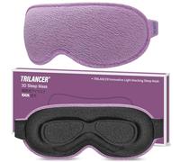 2026 Innovative Sleep Mask for Men and Women, Trilancer 3D 99.99% Light Blocking Design, Comfortable Eye mask, Blackout Blindfold for Sleeping, Nap, Meditation, Travel (Violet)
