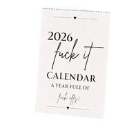 2026 Inspirational Quotes Monthly Wall Calendar Twin Wire Binding Jan-Dec Planner Home Office Decor Twin Wire Binding Offensive Desk Calendar