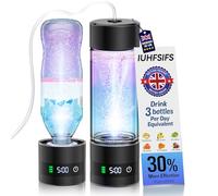 2026 IUHFSIFS Hydrogen Water Bottle【8-Hour Hydrogen Lock】Hydrogen Water Bottle【3 Minute Rapid Electrolysis】500ML Portable Water Lonizer with SPE & PEM,Hydrogen Rich Water Cup for Travel Office
