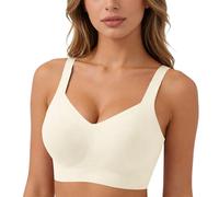 2026 Jelly Seamless Wireless Bras for Women No Underwire Supportive Full Coverage Everyday Bras Plus Size Push Up Jelly Bra for Older Women Sleep Bralettes Ladies Comfort Sports Padded T-Shirt Bra