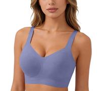 2026 Jelly Seamless Wireless Bras for Women No Underwire Supportive Full Coverage Everyday Bras Plus Size Push Up Jelly Bra for Older Women Sleep Bralettes Ladies Comfort Sports Padded T-Shirt Bra