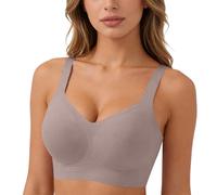 2026 Jelly Seamless Wireless Bras for Women No Underwire Supportive Full Coverage Everyday Bras Plus Size Push Up Jelly Bra for Older Women Sleep Bralettes Ladies Comfort Sports Padded T-Shirt Bra