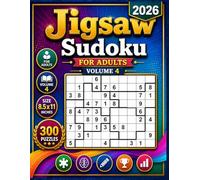 2026 jigsaw sudoku for Adults Volume 4: 300 Easy to Hard Irregular Sudoku Puzzles (Jigsaw Sudoku Puzzles)