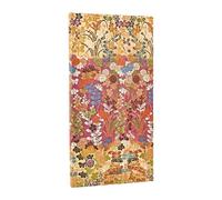 2026 Kara-ori Pink (Japanese Kimono) Slim 12-month Horizontal Hardcover Flexi Dayplanner 2026 (Elastic Band Closure)