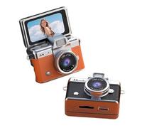 2026 Kimsi New Mini Digital Camera with 1.47 in Lcd Screen, Photo Creator Mini Cam Digital Camera with Built-In Flash & Flip Display, 1080P CCD Retro Camera for Travel Study Concert Daily (White)