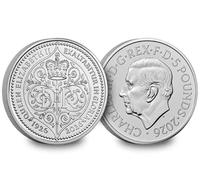 2026 King Charles III Commemorative £5 Coin, Queen Elizabeth II 100th Birthday Anniversary, Royal Mint "Uncirculated" Condition