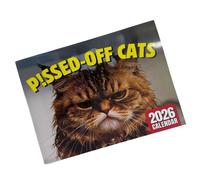 2026 Kitten Theme Calendar From Jan to Dec with Holiday Marking Twin Coil Binding Wall Mounted Monthly Calendar Planner