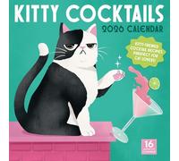 2026 Kitty Cocktails Wall Calendar