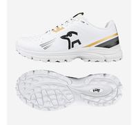 2026 Kookaburra Junior KC 3.0 Rubber Sole Cricket Shoes White / Gold - Free P&P