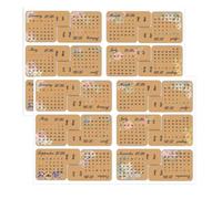 2026 Kraft Schedule Calendar Stickers - Flower Monthly Planner Adhesive Tabs & Index Divider Labels Weekly Planner Tags for Journals, Agendas, Notebooks Organization (Kraft)