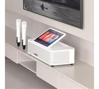 2026 KV-S6 All-in-One Complete Soundbar System with 2 Wireless Microphones, Chinese Karaoke Player, 14" HD Touchscreen, High Speed 650K Cloud Song Download and YouTube